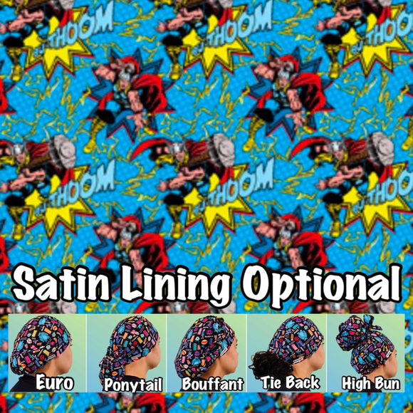 Character. scrub cap (made with licensed marvel fabric)