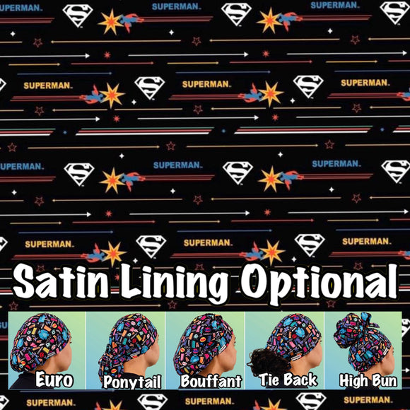 Character. scrub cap (made with licensed marvel fabric)