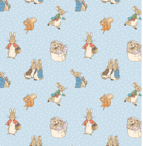 Character scrub cap (made with licensed Peter cotton tail fabric)