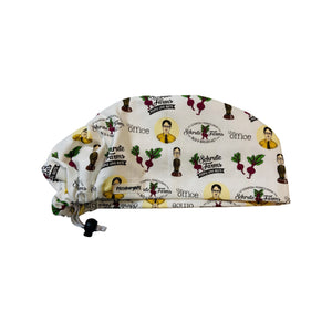 Character scrub cap (made with licensed Office fabric)