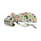 Character scrub cap (made with licensed hungry caterpillar fabric)