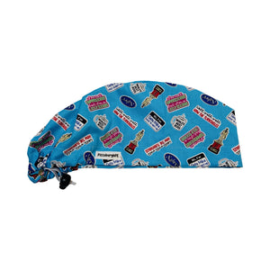 Character scrub cap (made with licensed Office fabric)