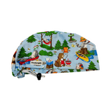 Camping forest animals scrub cap