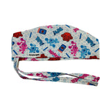 Character. scrub cap (made with licensed Blue’s clues fabric)