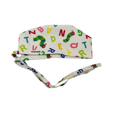 Character scrub cap (made with licensed hungry caterpillar fabric)