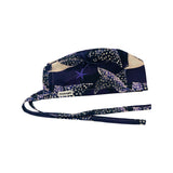 Manta. ray on navy scrub cap