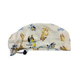 Character scrub cap (made with licensed Bluey fabric)