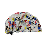 4th of July patriotic scrub cap (made with licensed Disney fabric)