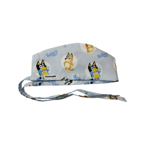 Character scrub cap (made with licensed Bluey fabric)