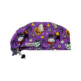 Halloween scrub cap ( made with licensed Hello Kitty fabric)