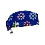 Tennis. racket flowers scrub cap