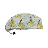 Character scrub cap (made with licensed Princess and the frog fabric)