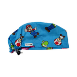 Character scrub cap (made with licensed Mario fabric)