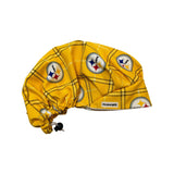 Pittsburgh Sports scrub cap (made with licensed Steelers fabric)