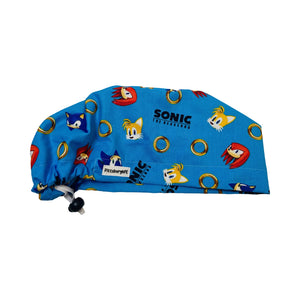 Character scrub cap (made with licensed Sonic fabric)