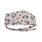 Character. scrub cap (made with licensed Hello Kitty fabric)