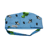 Character. scrub cap (made with licensed Minecraft fabric)