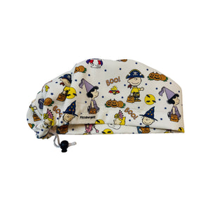 Halloween scrub cap ( made with licensed Snoopy fabric)