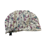 Character. scrub cap (made with licensed Hello Kitty fabric)