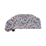 Floral scrub cap