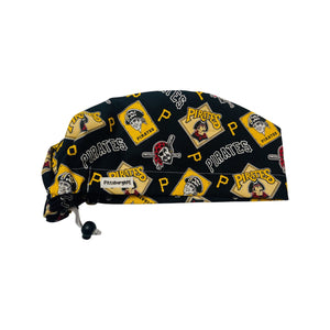 Pittsburgh Sports scrub cap (made with licensed Pirates fabric)