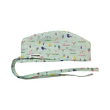 Animals doing yoga scrub cap