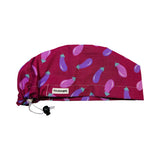 Eggplant. scrub cap