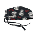 Character. scrub cap (made with licensed AC DC fabric)