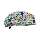 Sea turtles and friends scrub cap