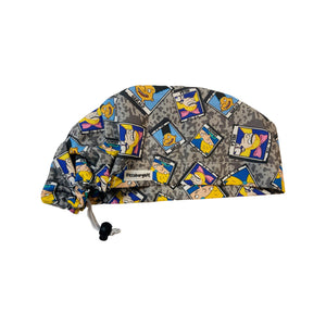 Character scrub cap (made with licensed Hey Arnold fabric)