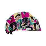 Character scrub cap (made with licensed Disney Villain fabric)