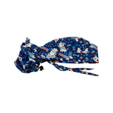 4th of July patriotic dogs scrub cap