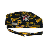 Pittsburgh. Sports scrub cap (made with licensed Pirates fabric)