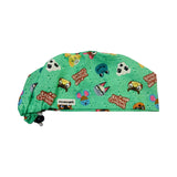 Character scrub cap (made with licensed Animal Crossing fabric)