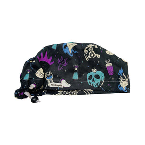 Character scrub cap (made with licensed Disney Villain fabric)