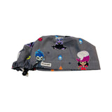 Character scrub cap (made with licensed Disney Villain fabric)