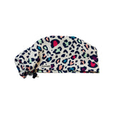 Leopard. pattern scrub cap