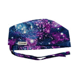 Galaxy purple glitter scrub cap