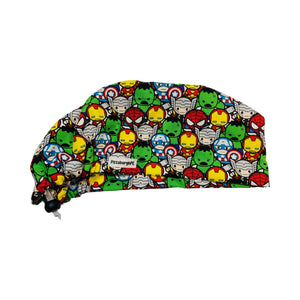 Character scrub cap (made with licensed marvel fabric)