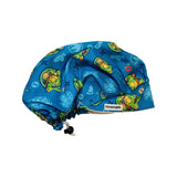 Character scrub cap (made with licensed ninja turtles fabric)