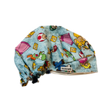 Character. scrub cap (made with licensed Mario fabric)