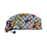 Character. scrub cap (made with licensed Mario fabric)