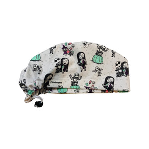 Character scrub cap (made with licensed Nightmare Before Christmas fabric)