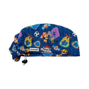 Character scrub cap (made with licensed Paw Patrol fabric)