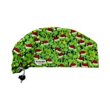 Aliens. in Christmas hats scrub cap