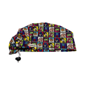 Character. scrub cap (made with licensed Teen Titans fabric)