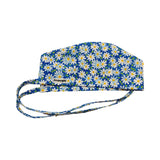 Blue daisy scrub cap