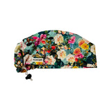 Floral scrub cap