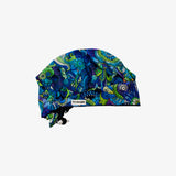 Floral scrub cap