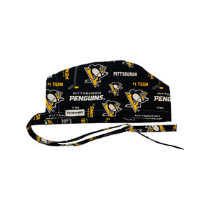 Pittsburgh Sports scrub cap (made with licensed Penguins fabric)